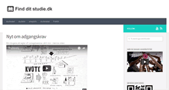 Desktop Screenshot of find-dit-studie.dk